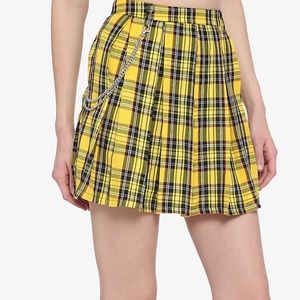 Yellow Plaid Skirt